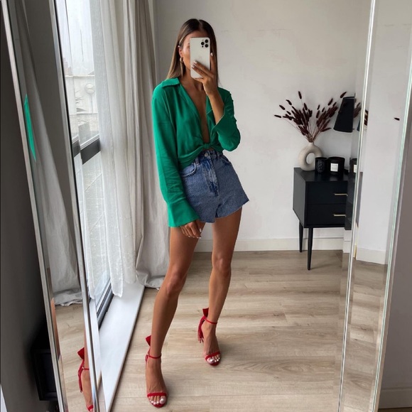 ZARA knotted crop top - Picture 7 of 11